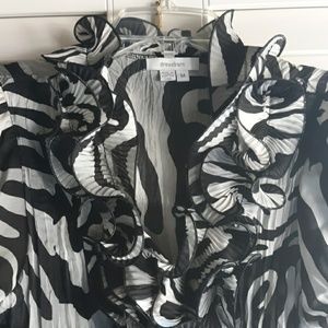 Dress Barn ruffled blouse